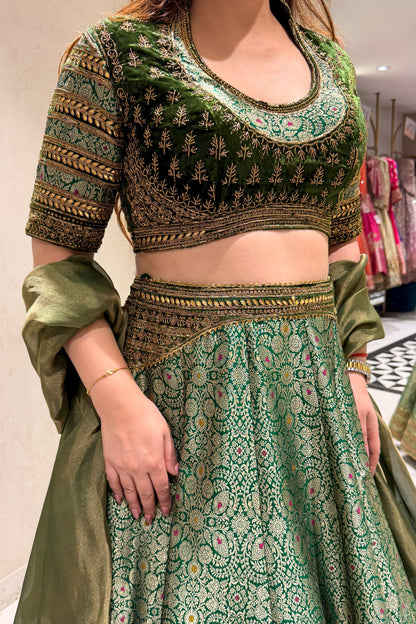 Navrooh Hand Embroidered Lehenga
