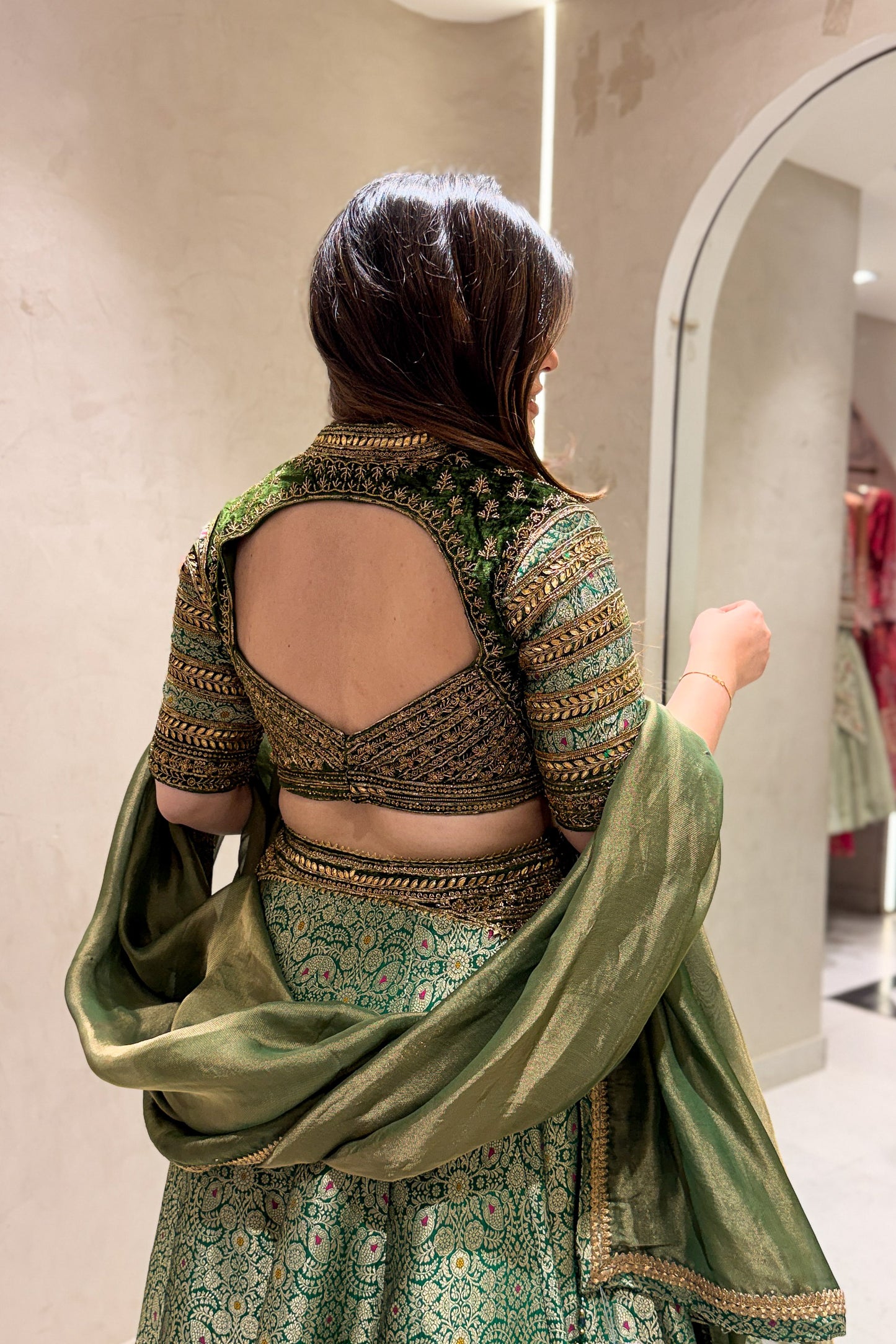 Navrooh Hand Embroidered Lehenga