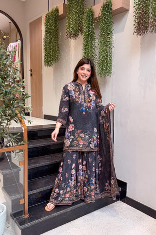 Amala Floral Printed Sharara Set