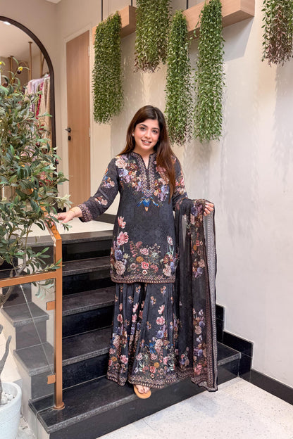 Amala Floral Printed Sharara Set