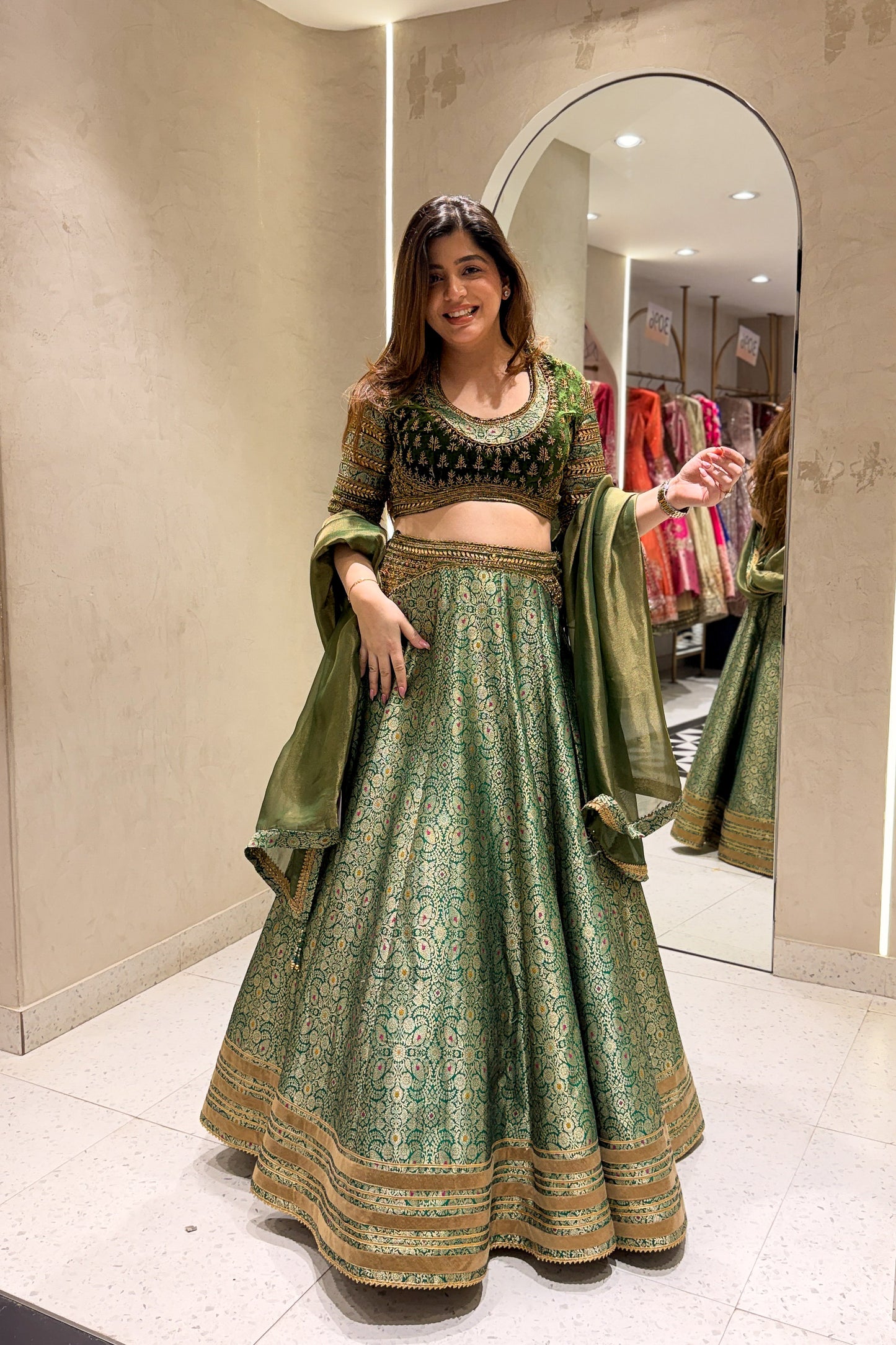 Navrooh Hand Embroidered Lehenga