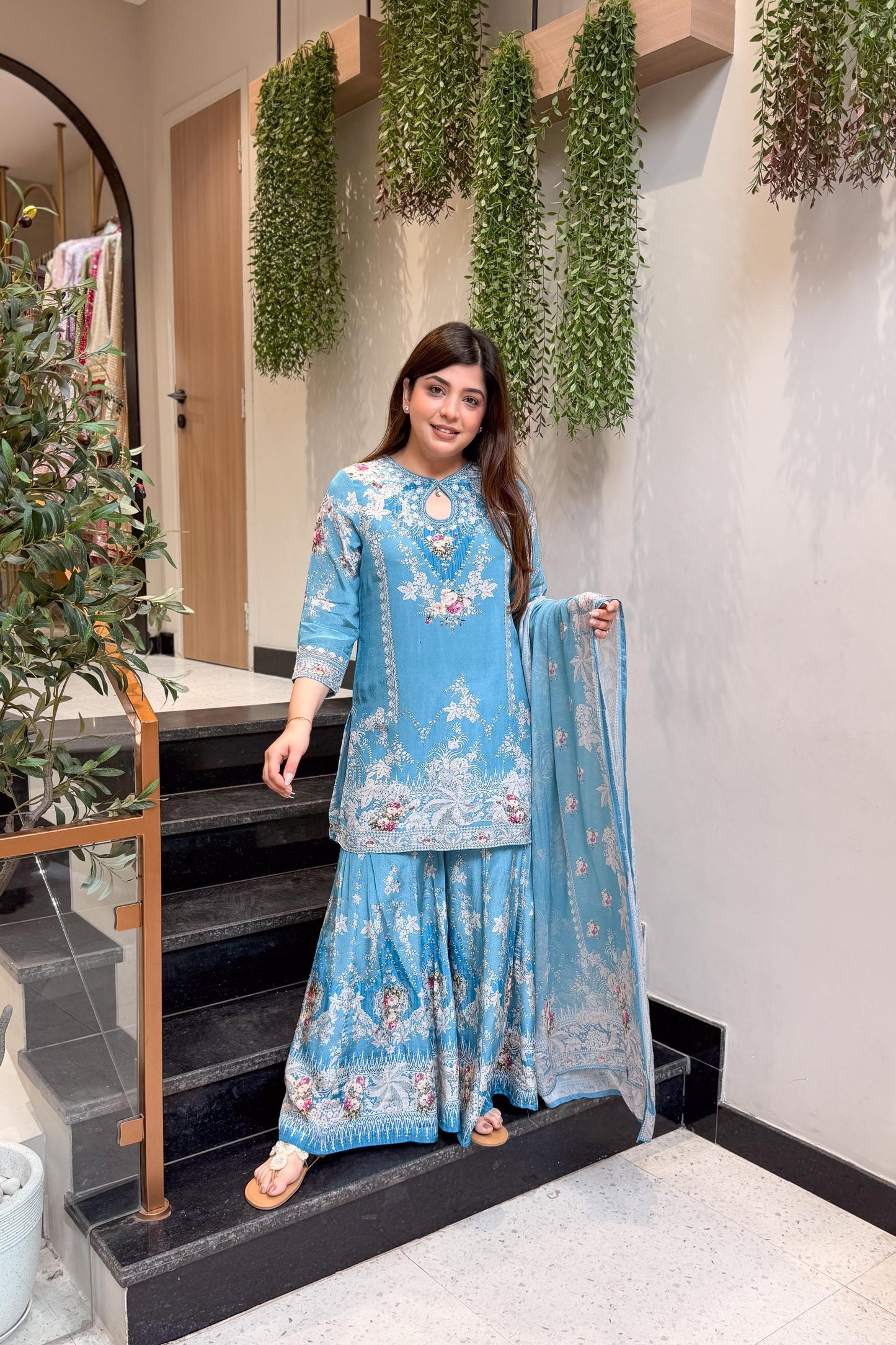 Amala Floral Printed Sharara Set