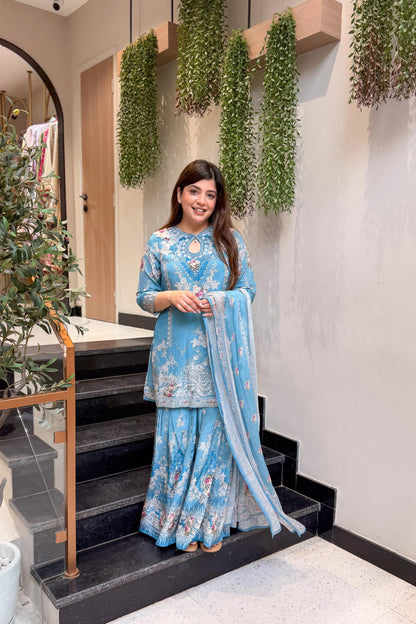 Amala Floral Printed Sharara Set