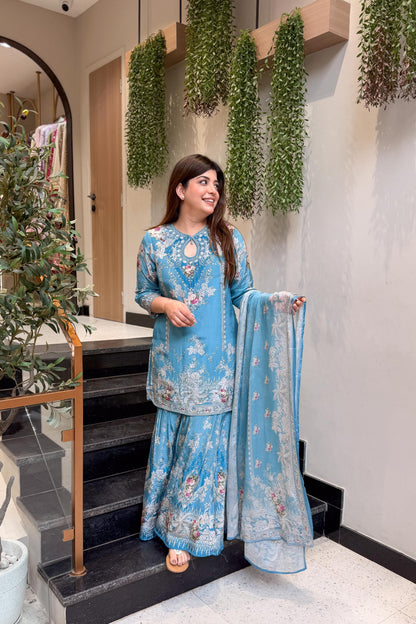Amala Floral Printed Sharara Set