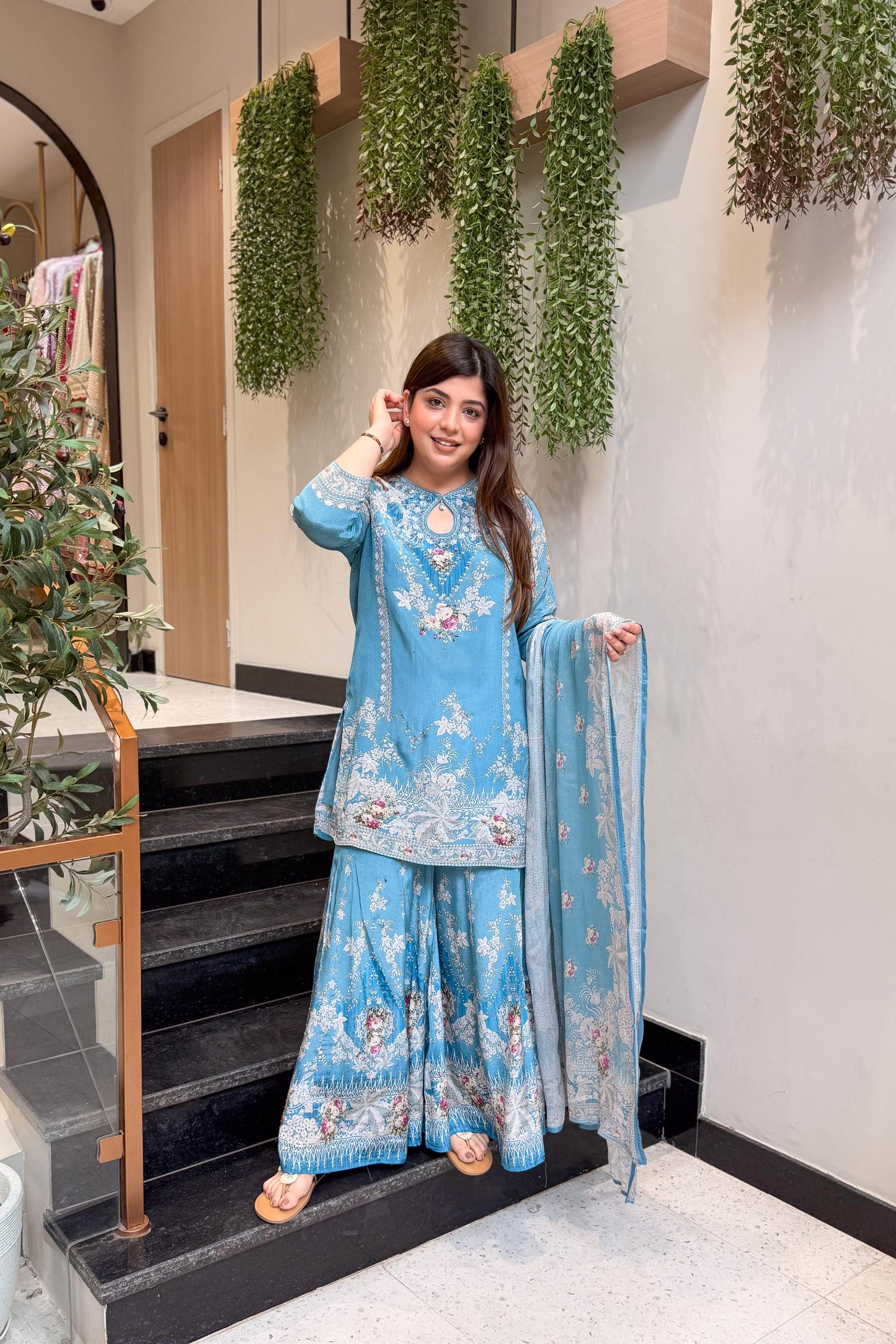 Amala Floral Printed Sharara Set