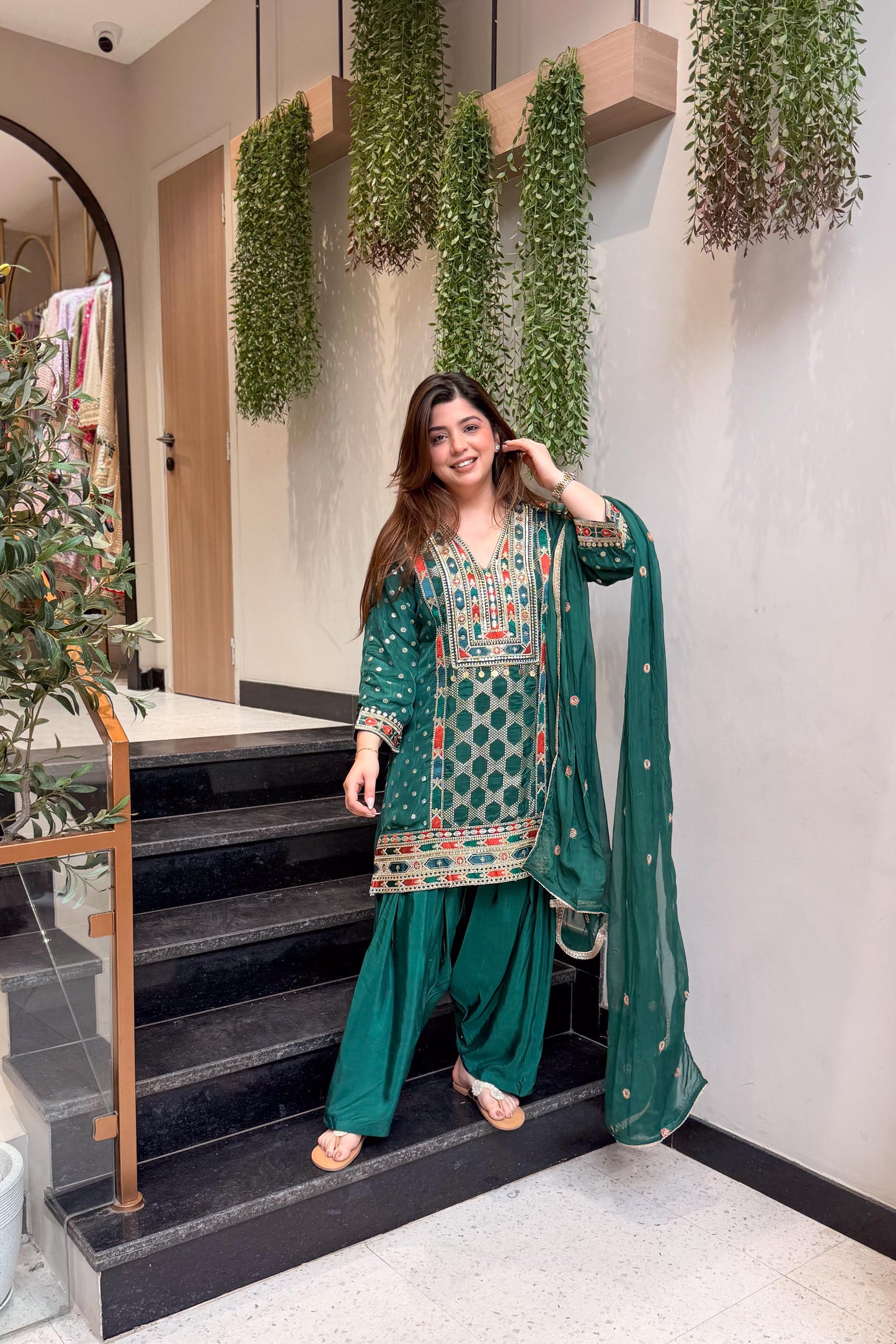 Ramini Embroidered Suit Set