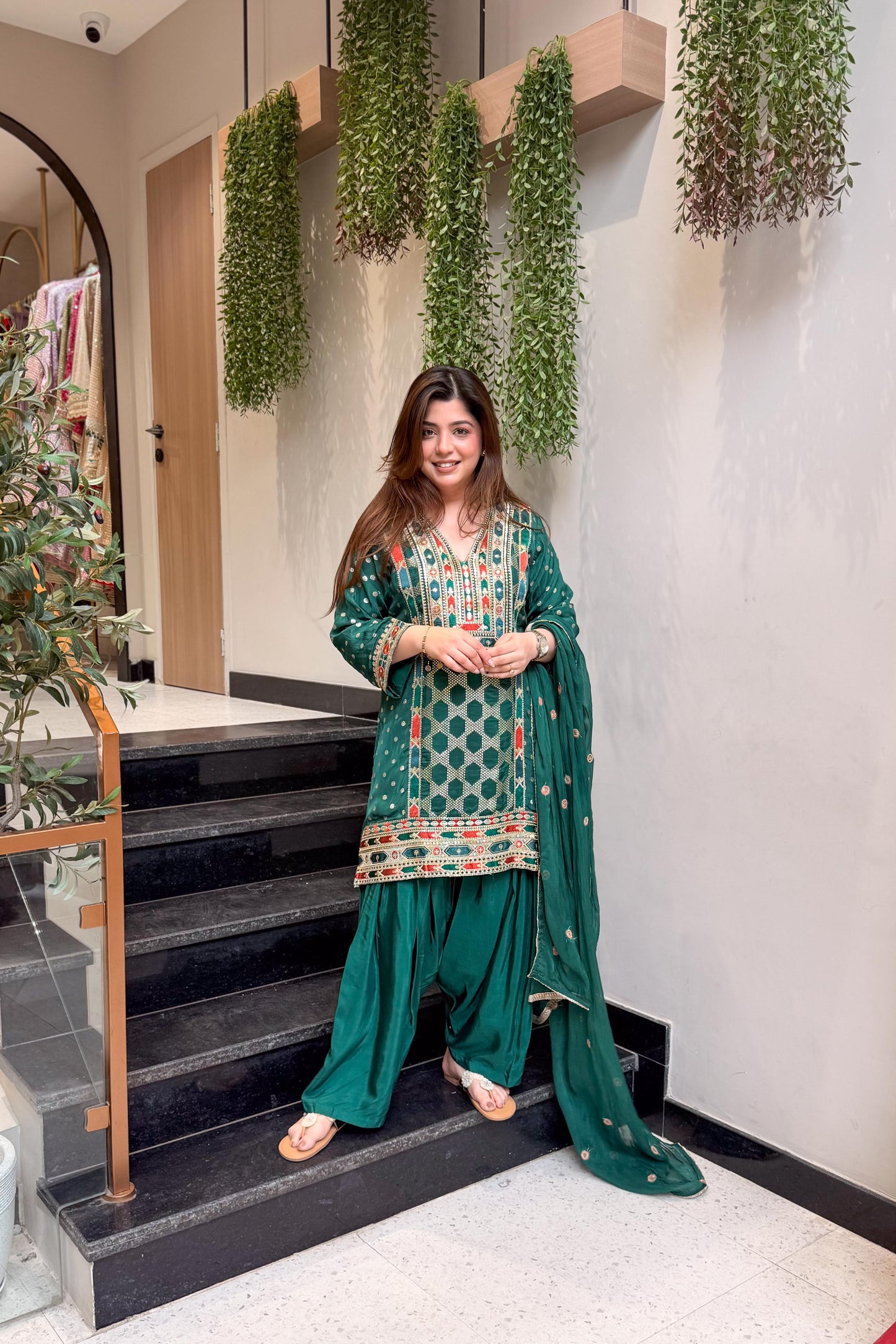 Ramini Embroidered Suit Set