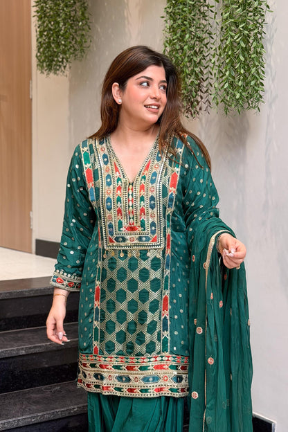 Ramini Embroidered Suit Set
