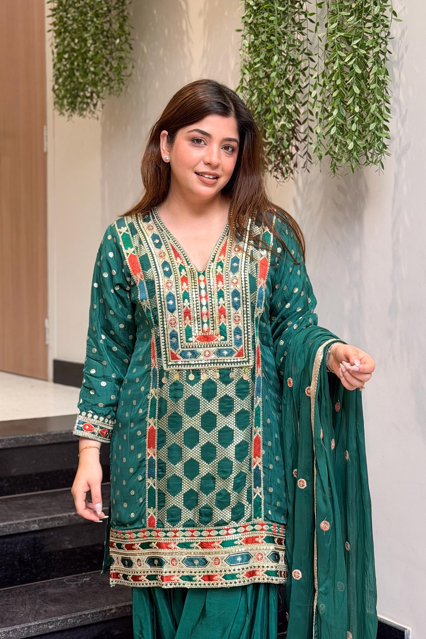 Ramini Embroidered Suit Set