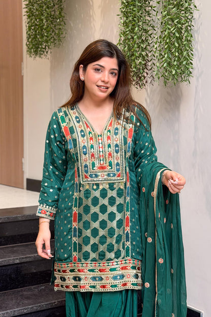 Ramini Embroidered Suit Set
