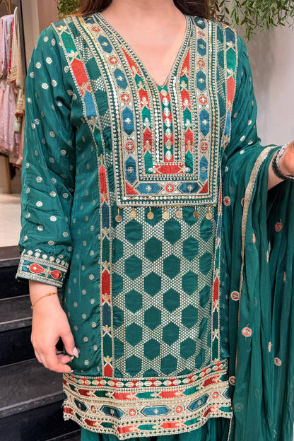 Ramini Embroidered Suit Set
