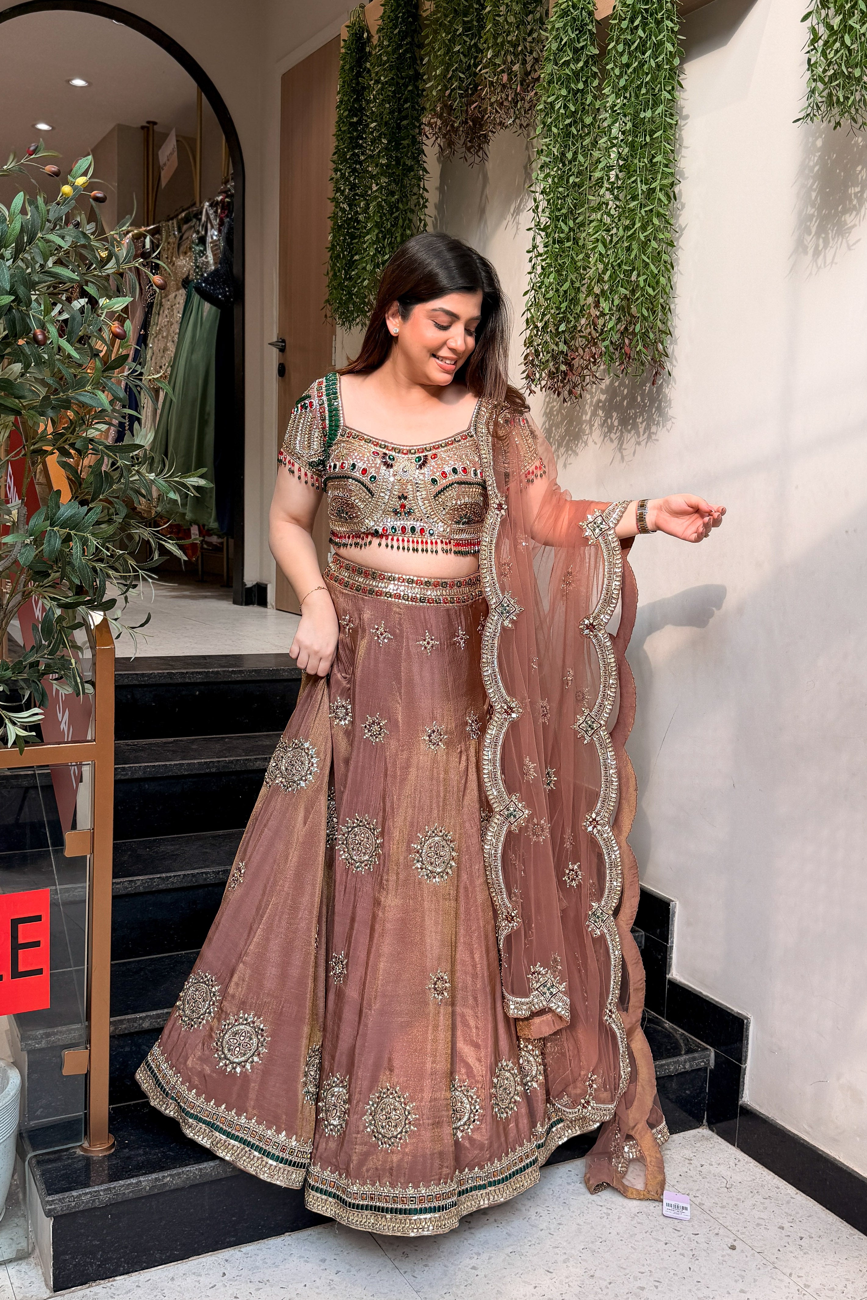 Eshvi Hand Embroidered Lehenga