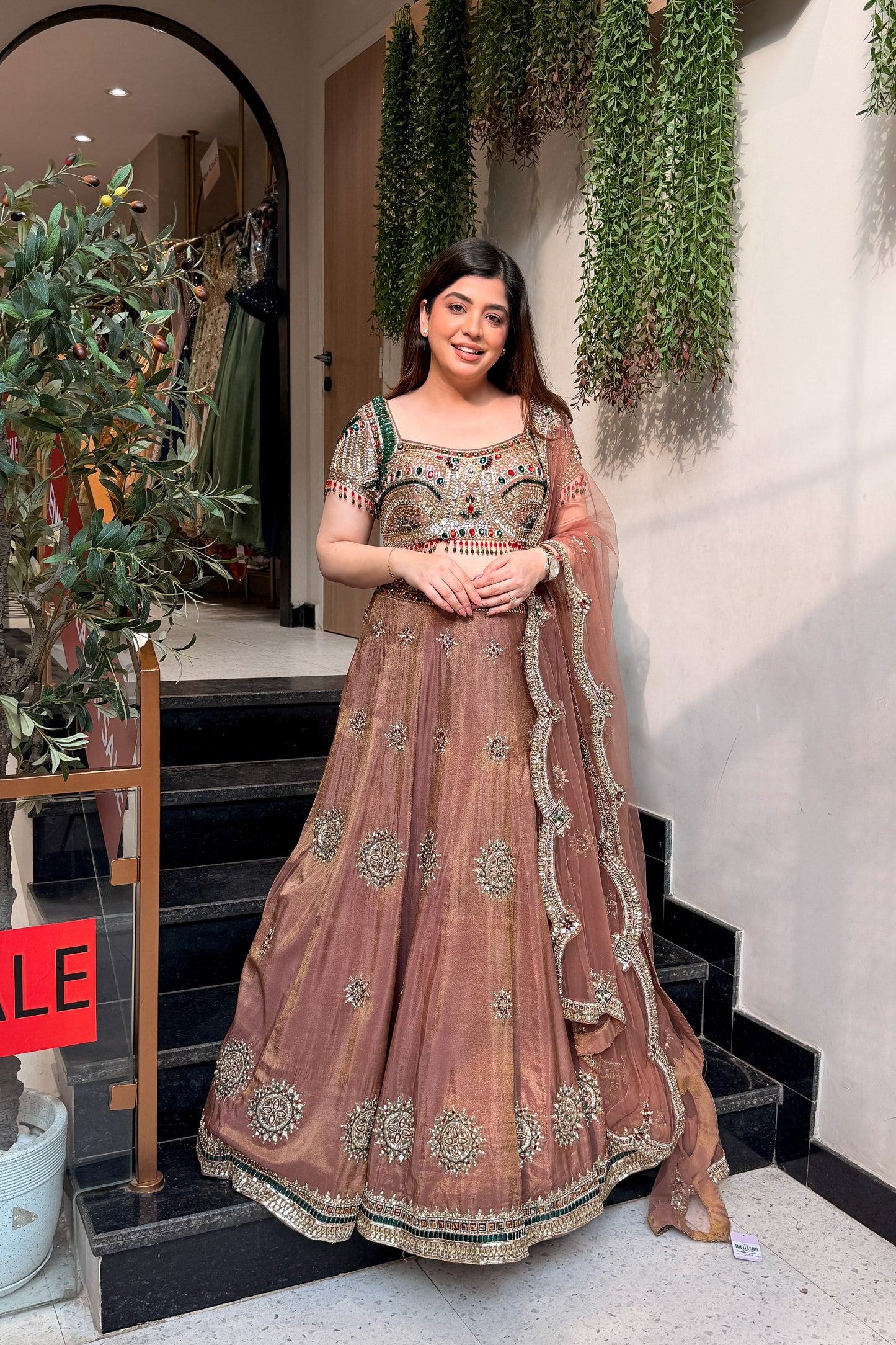 Eshvi Hand Embroidered Lehenga