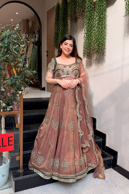 Eshvi Hand Embroidered Lehenga