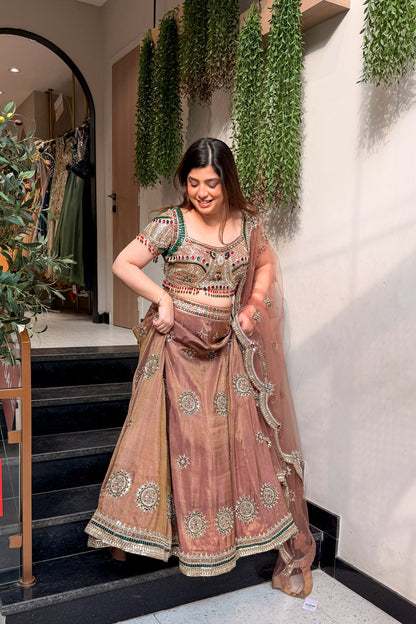 Eshvi Hand Embroidered Lehenga