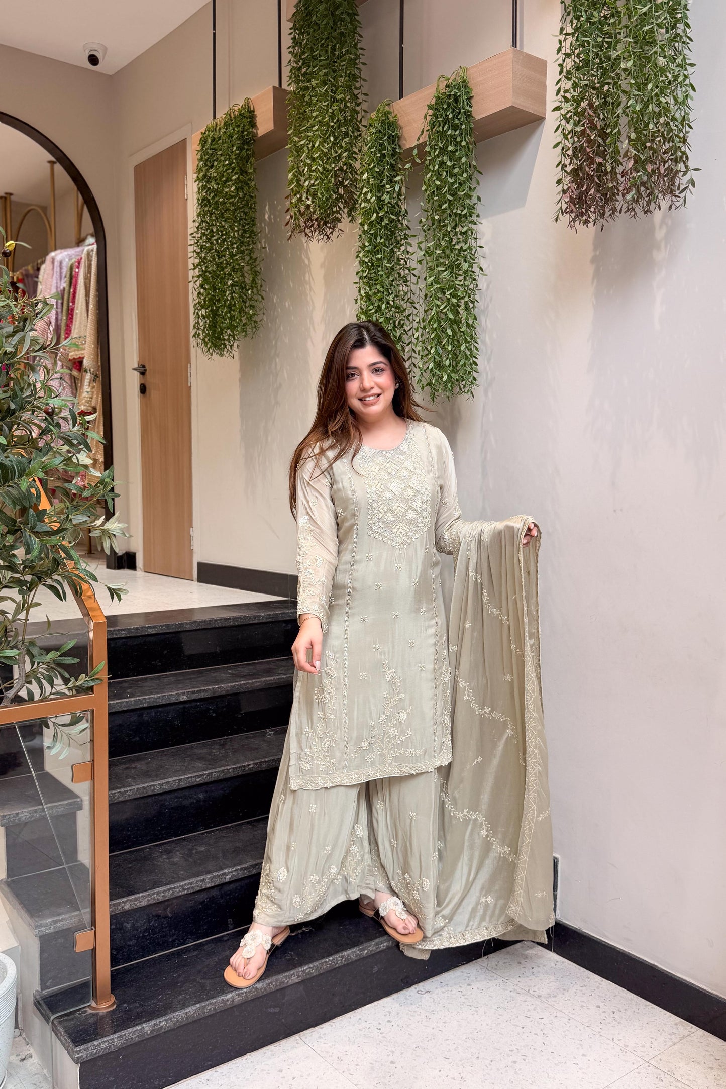 Maryam Hand Embroidered Suit Set