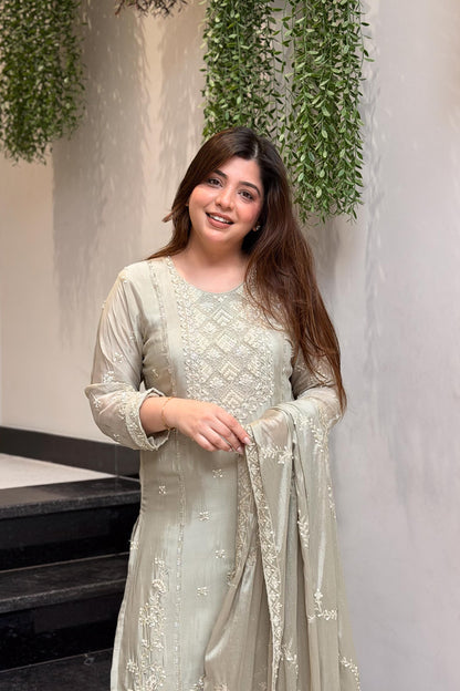 Maryam Hand Embroidered Suit Set