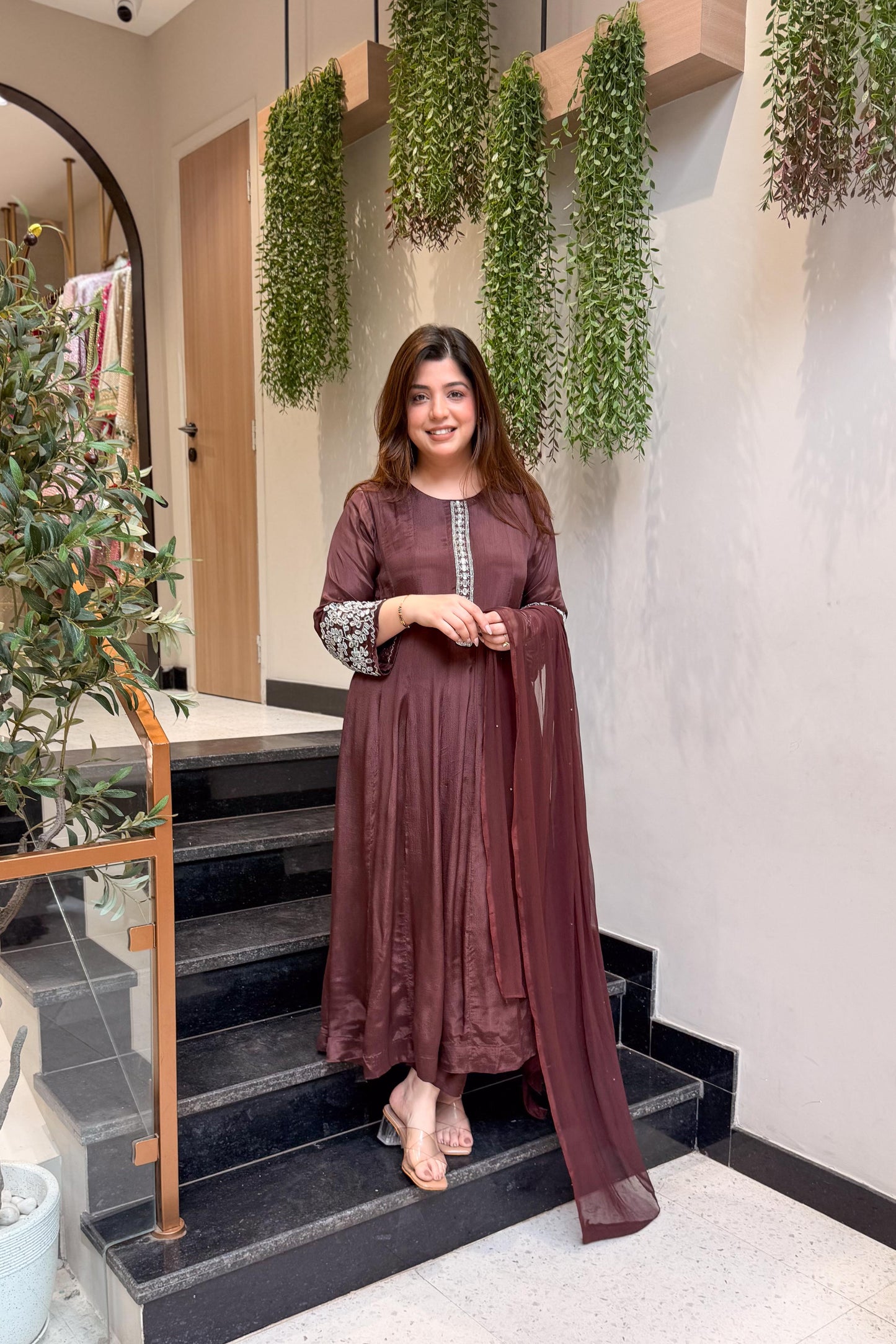 Ojasvi Embroidered Anarkali Suit Set