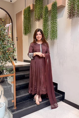 Ojasvi Embroidered Anarkali Suit Set