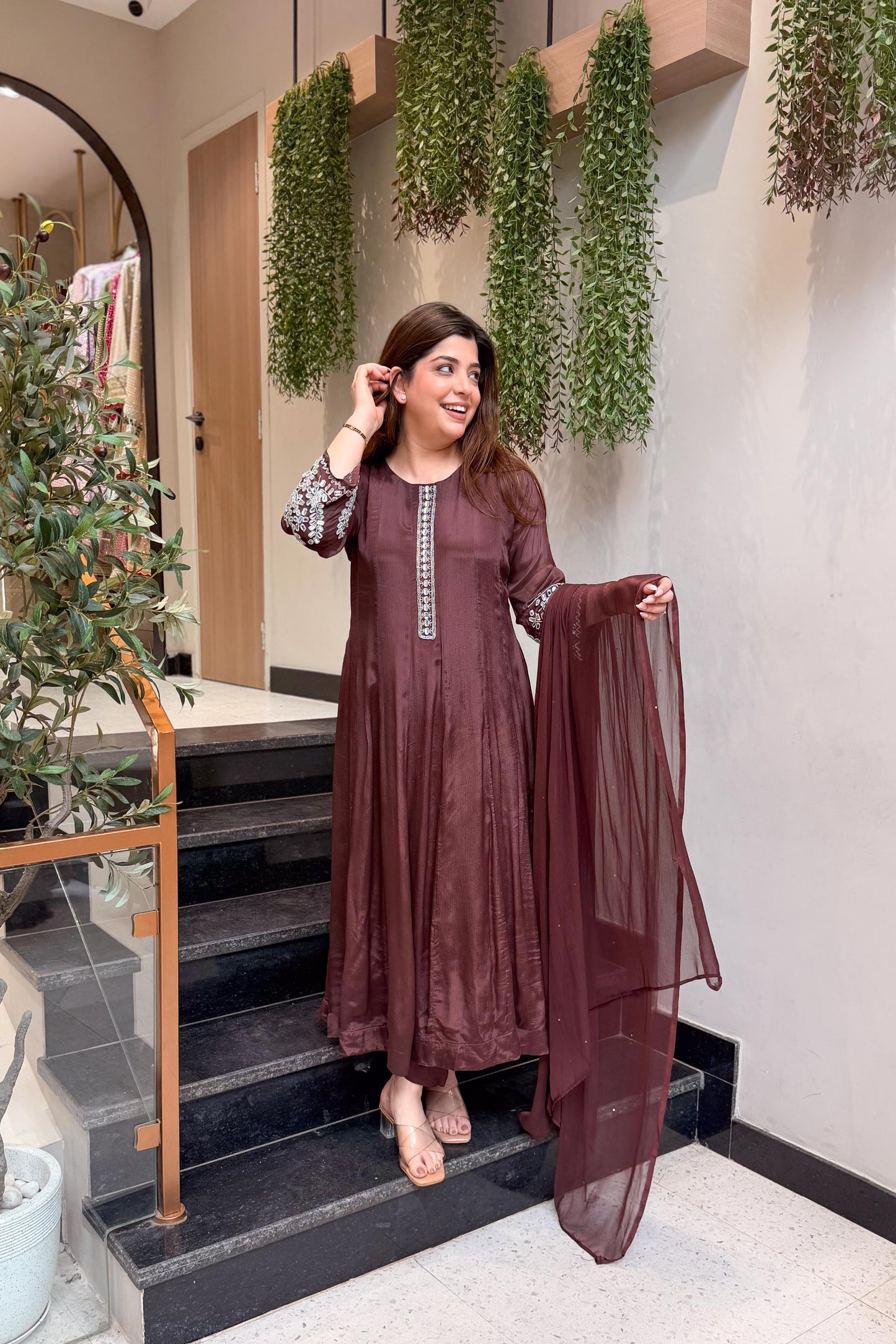 Ojasvi Embroidered Anarkali Suit Set