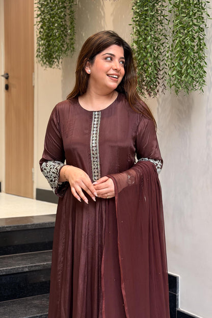 Ojasvi Embroidered Anarkali Suit Set