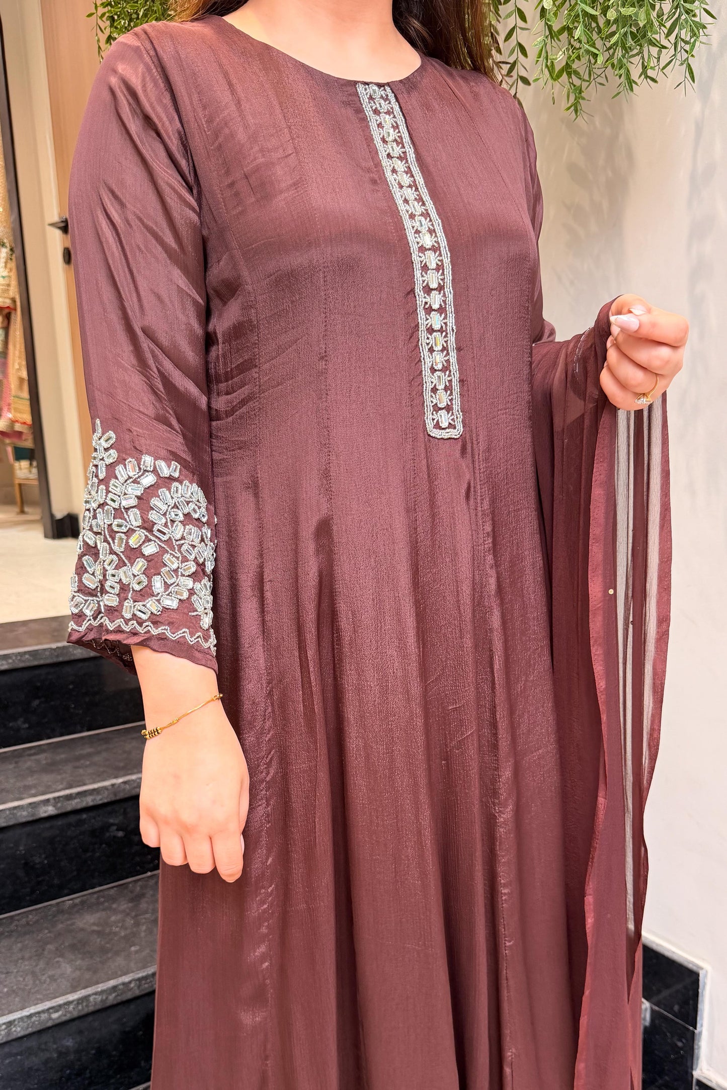 Ojasvi Embroidered Anarkali Suit Set