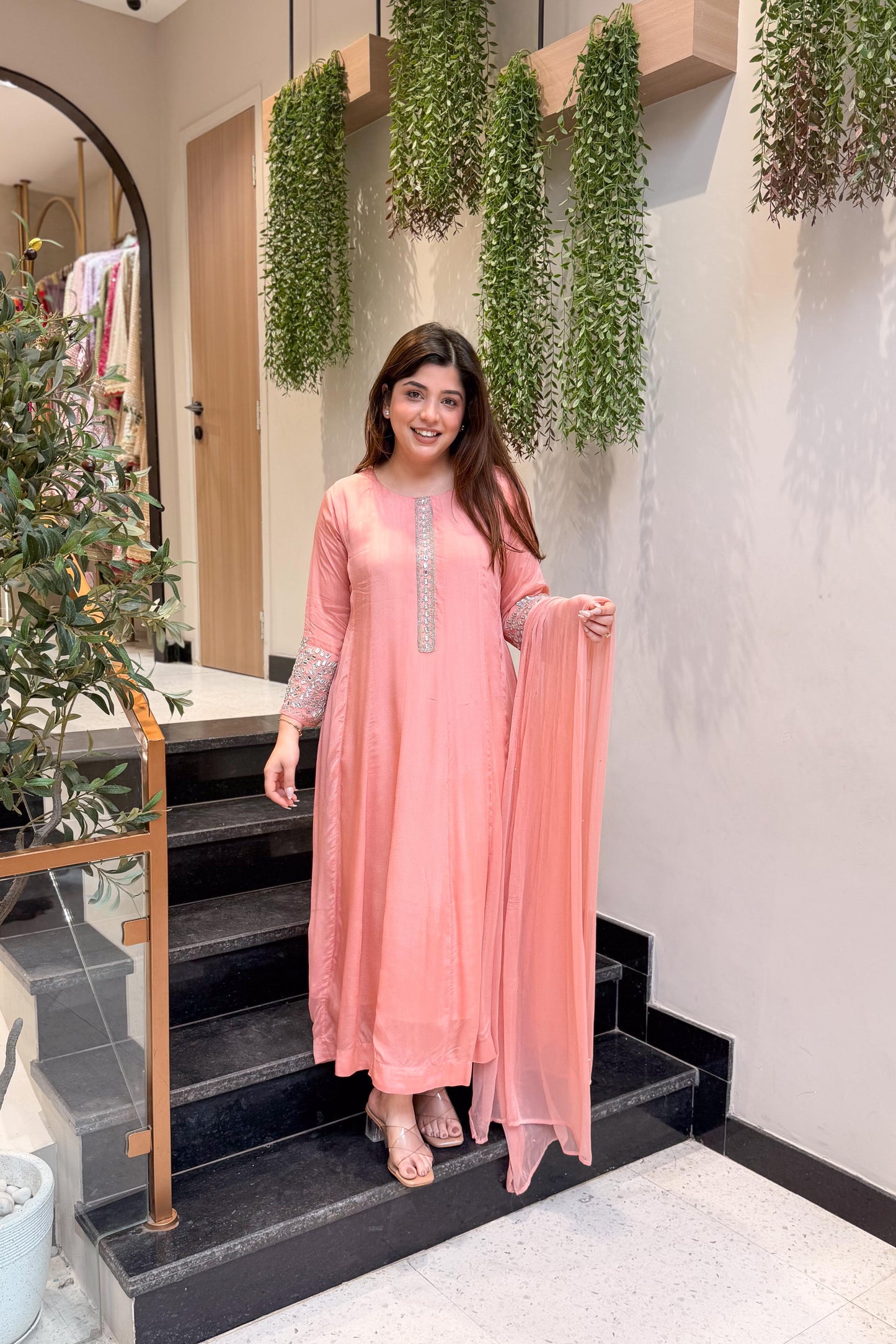 Ojasvi Embroidered Anarkali Suit Set