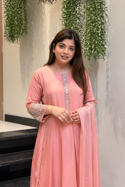 Ojasvi Embroidered Anarkali Suit Set