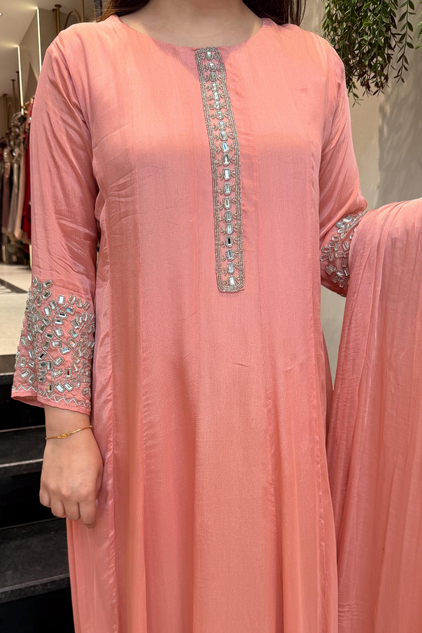 Ojasvi Embroidered Anarkali Suit Set