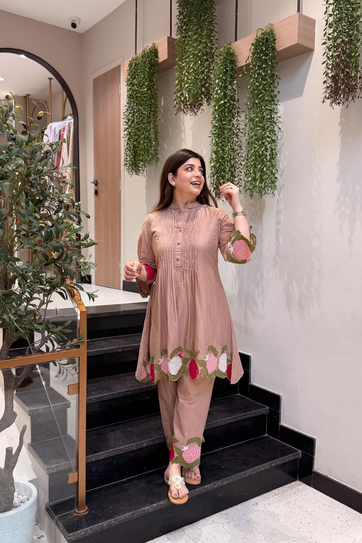 Reeti Floral Embroidered Co ord Set