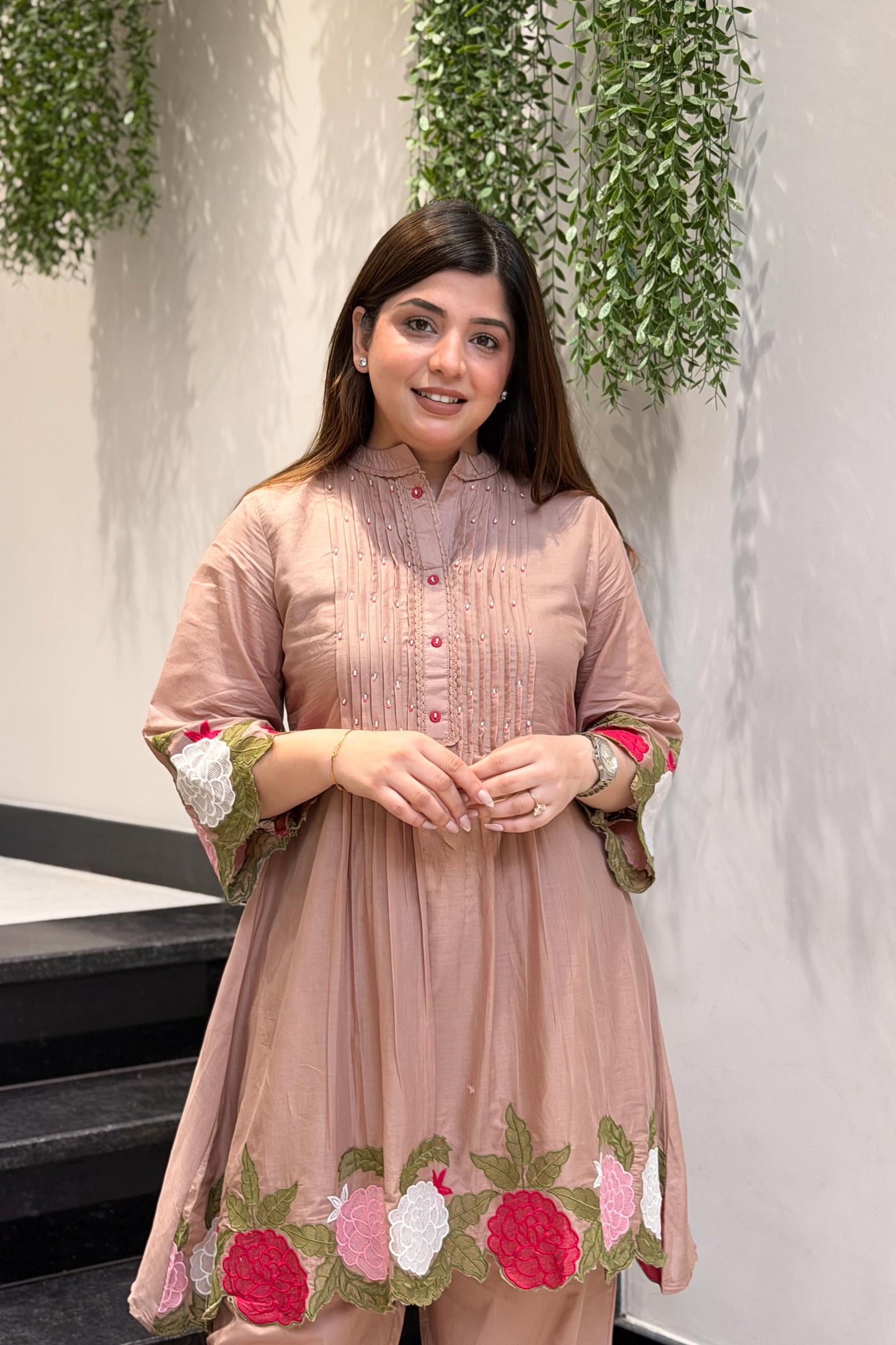 Reeti Floral Embroidered Co ord Set