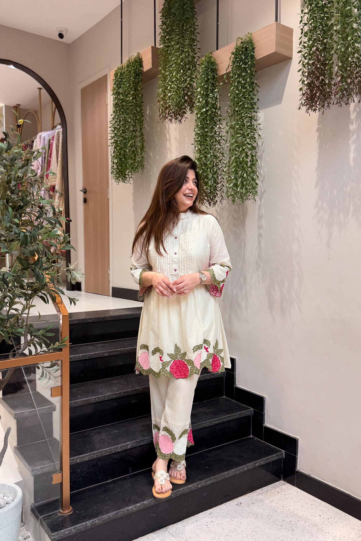 Reeti Floral Embroidered Co ord Set