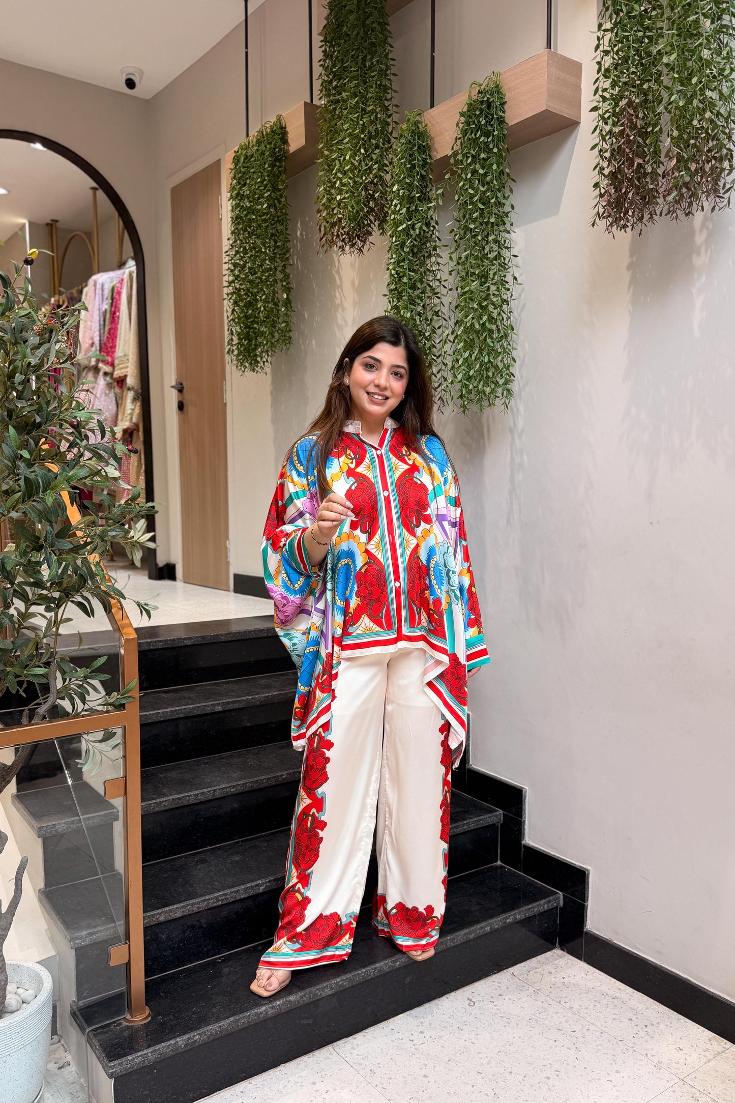 Blake Floral Printed Cord Set