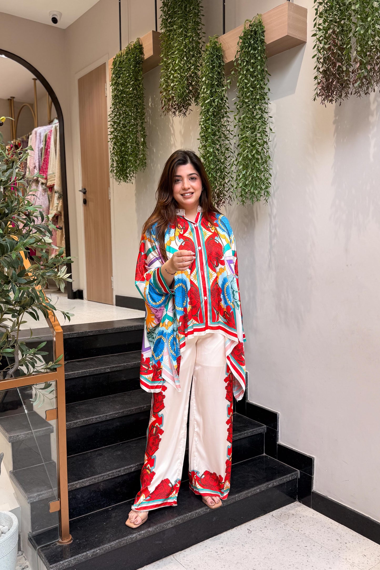 Blake Floral Printed Cord Set