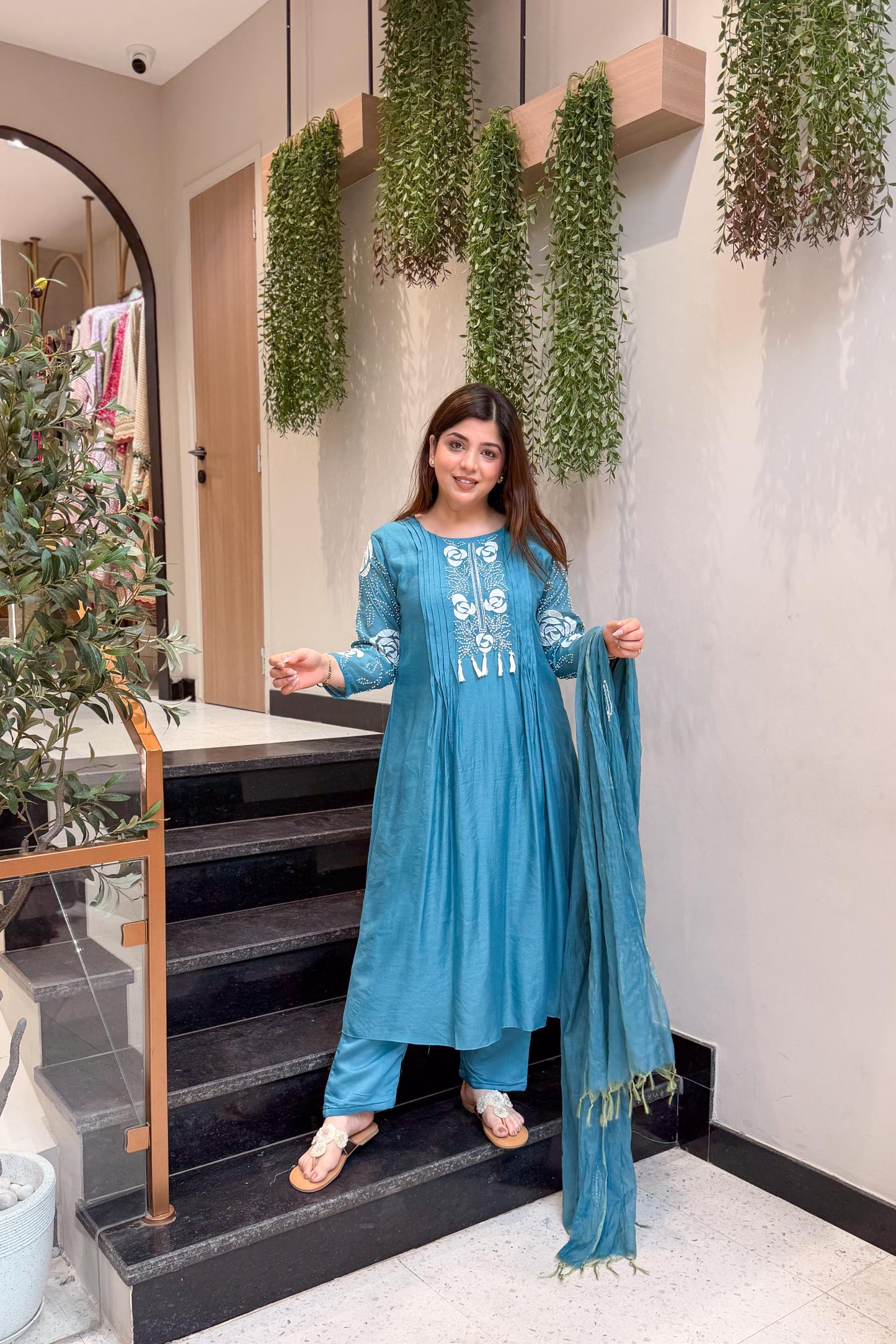 Rishita Thread Embroidered Suit Set