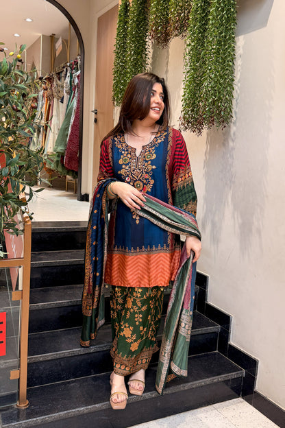 Naisha Floral Printed Suit Set