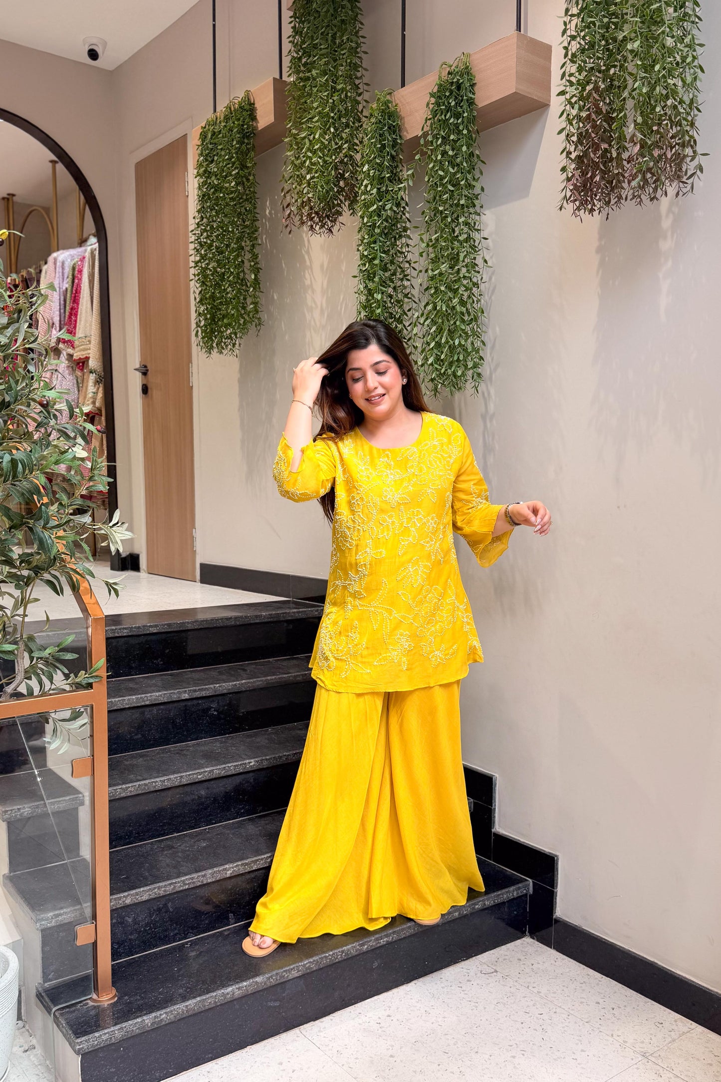 Meera Thread Embroidered Co ord Set
