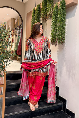 Eshvika Embroidered & Printed Suit Set