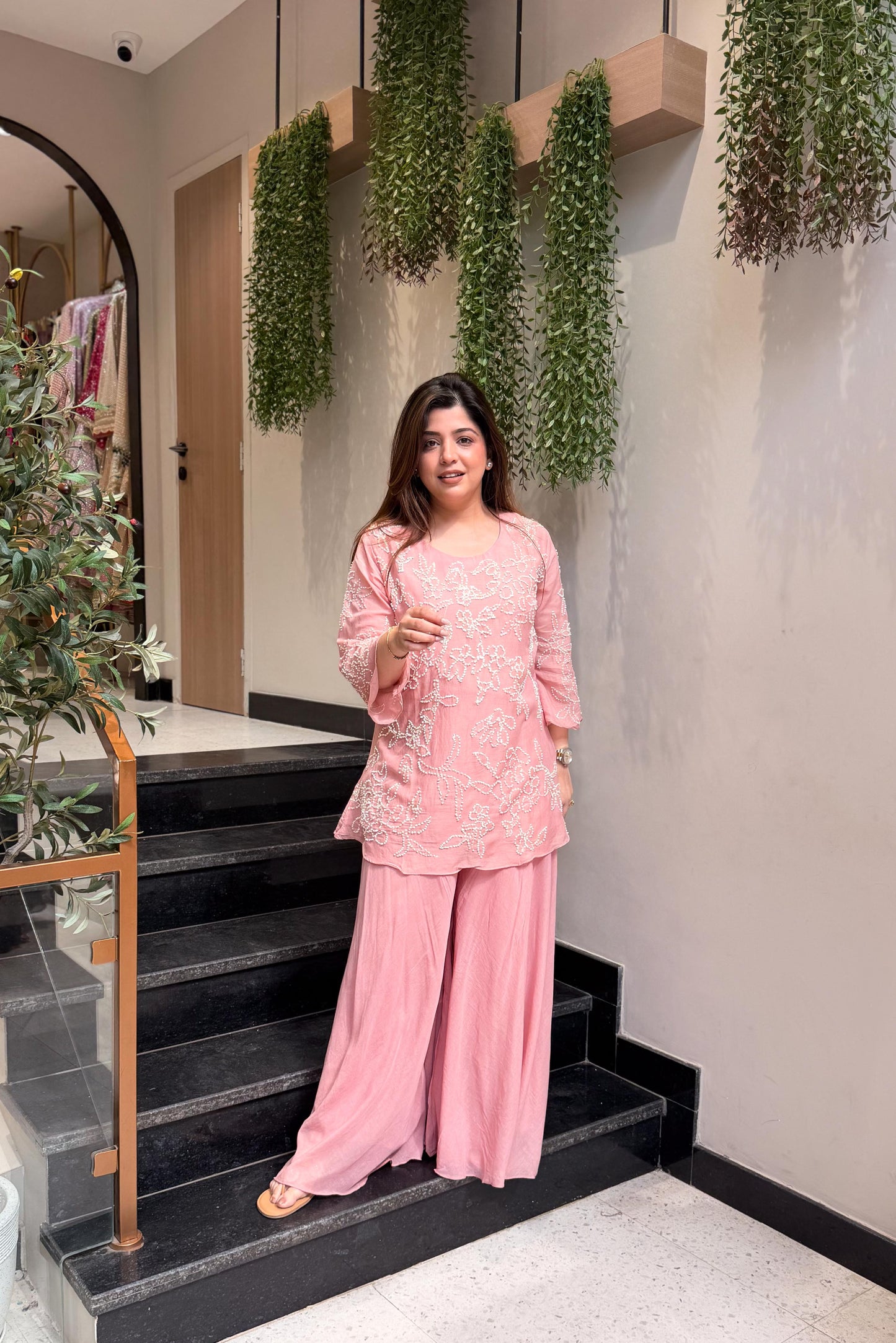 Meera Thread Embroidered Co ord Set