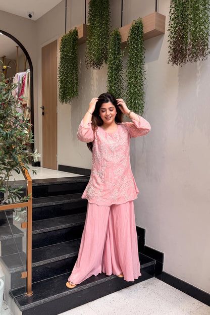 Meera Thread Embroidered Co ord Set