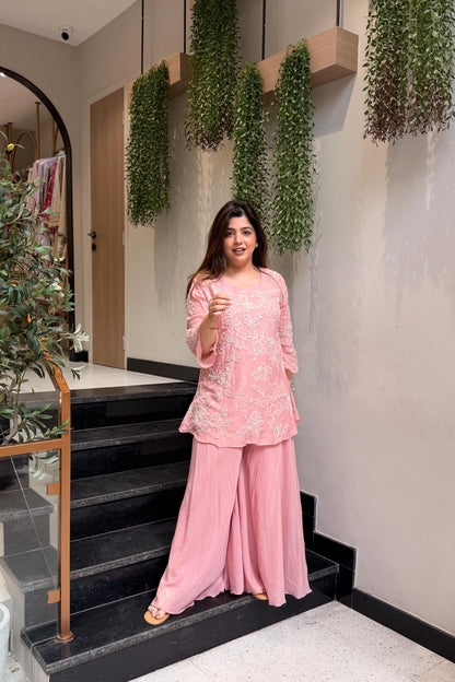 Meera Thread Embroidered Co ord Set