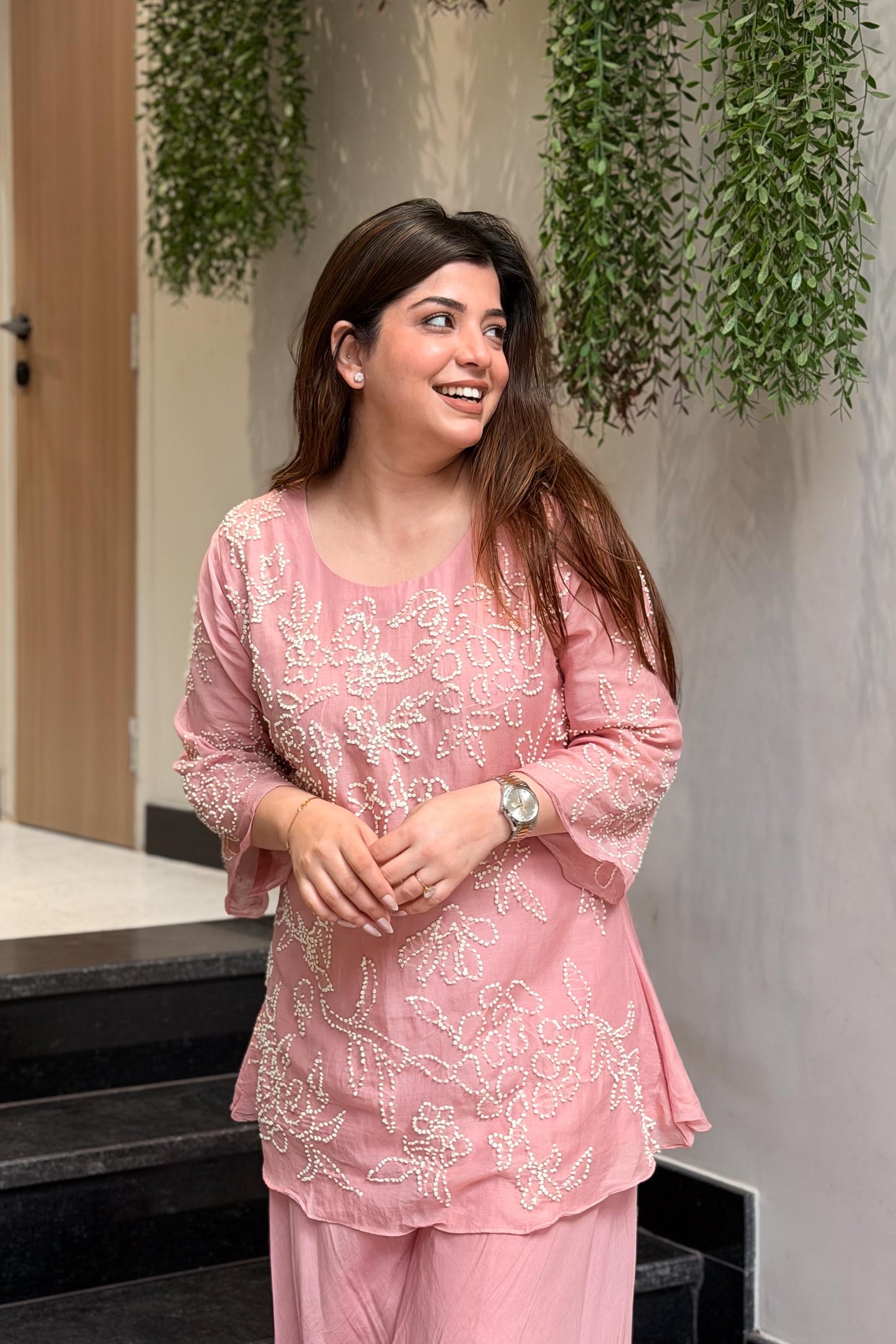 Meera Thread Embroidered Co ord Set