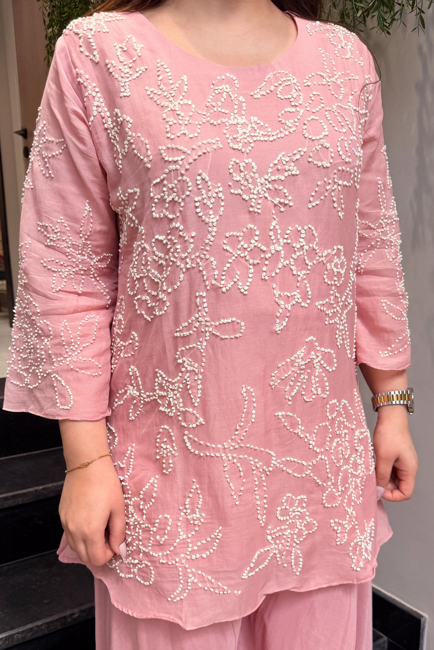 Meera Thread Embroidered Co ord Set