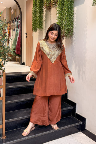 Vyanika Embroidered Co ord Set