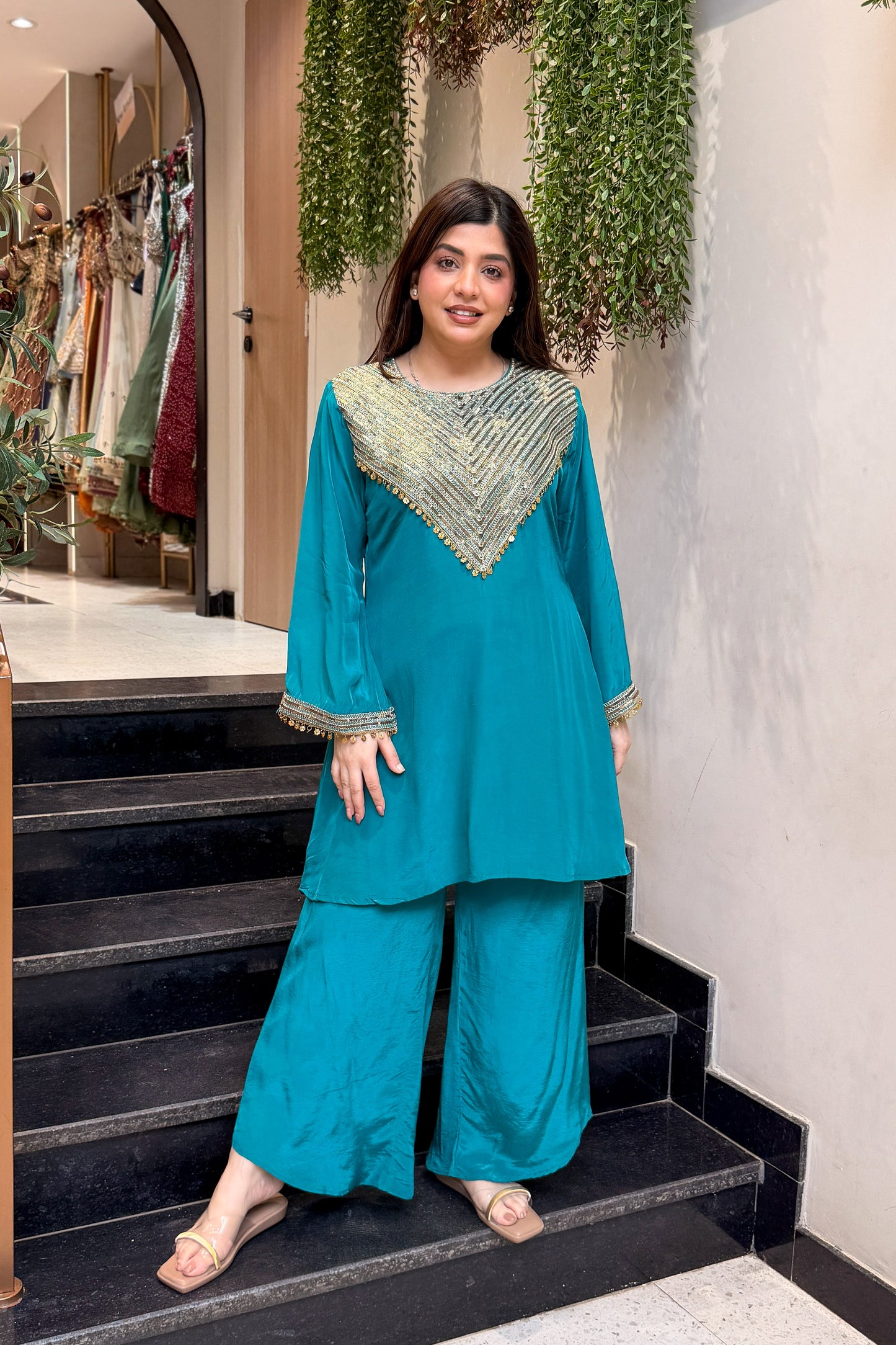 Vyanika Embroidered Co ord Set
