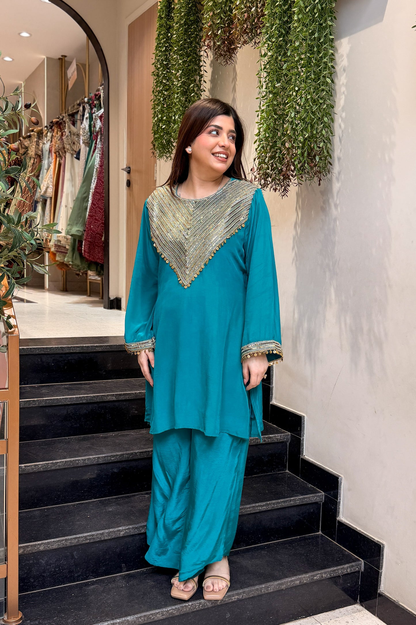 Vyanika Embroidered Co ord Set