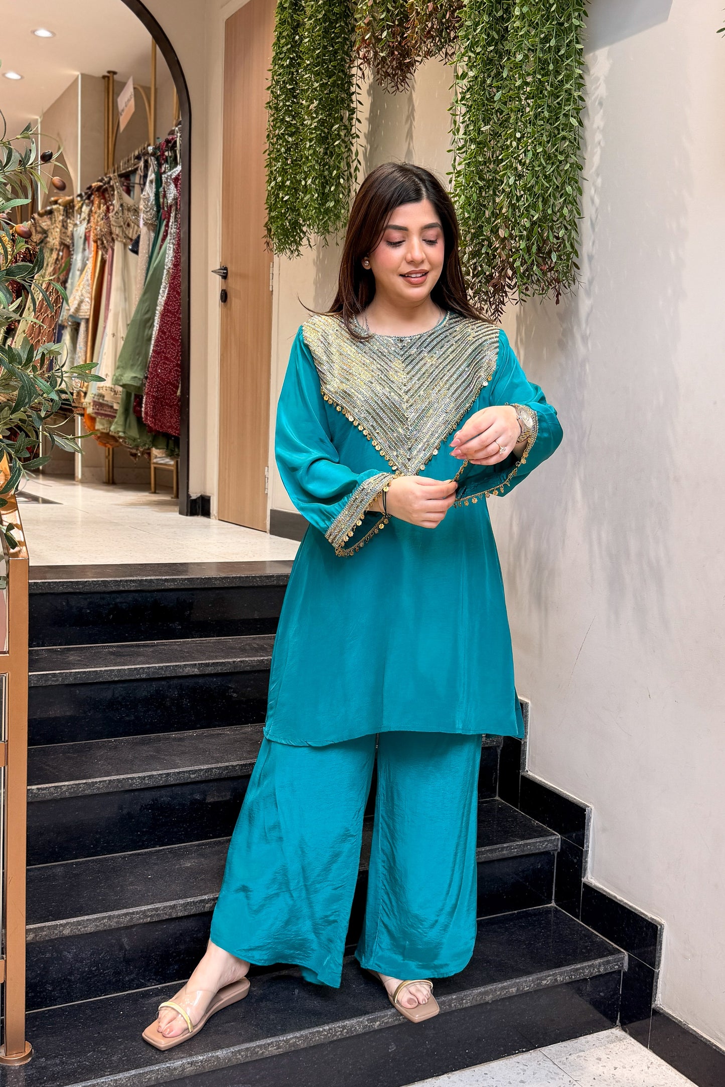 Vyanika Embroidered Co ord Set