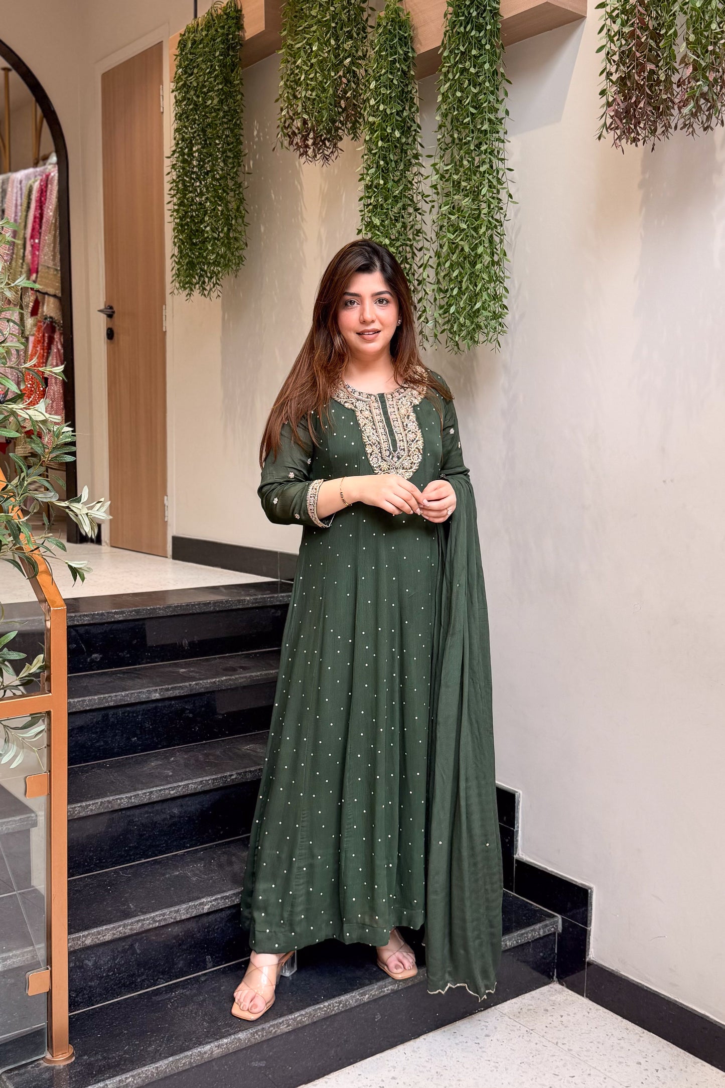 Varaha Embroidered Anarkali Suit Set
