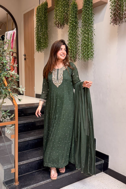 Varaha Embroidered Anarkali Suit Set