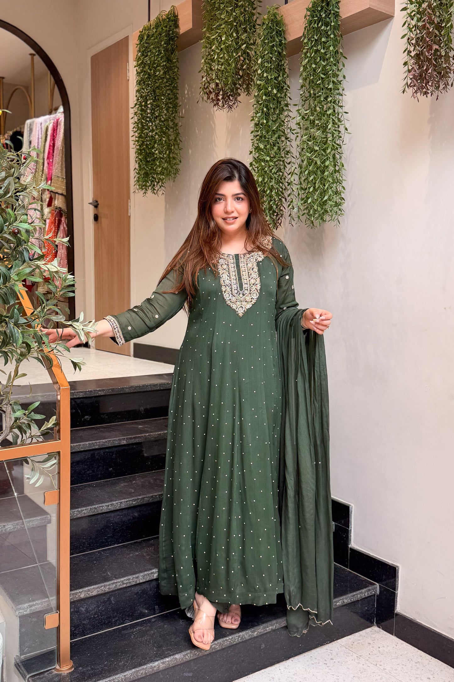 Varaha Embroidered Anarkali Suit Set